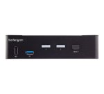 StarTech.com Commutateur KVM HDMI, 2 Ports - Moniteur Unique 4K 60Hz Ultra HDR - Commutateur KVM de Bureau HDMI 2.0 avec Hub USB 3.0 à 2 Ports (5Gbps) et 4x USB 2.0 HID, Audio - Commutation par Touches - TAA