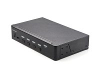StarTech.com Commutateur KVM HDMI à 4 Ports - Moniteur Unique 4K 60Hz Ultra HDR - Commutateur KVM de Bureau HDMI 2.0 avec Hub USB 3.0 à 2 Ports (5Gbps) et 4x USB 2.0 HID, Audio - TAA