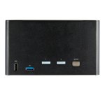 StarTech.com Switch KVM 2 Ports Quadruple Écran DisplayPort - 4K 60Hz UHD HDR - Concentrateur KVM 4K DP 1.2 avec 2 Ports USB 3.0 (5Gbps) & 4 Ports USB 2.0 HID, Audio - Commutation Raccourci Clavier - TAA
