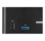 StarTech.com Switch KVM 2 Ports Quadruple Écran DisplayPort - 4K 60Hz UHD HDR - Concentrateur KVM 4K DP 1.2 avec 2 Ports USB 3.0 (5Gbps) & 4 Ports USB 2.0 HID, Audio - Commutation Raccourci Clavier - TAA