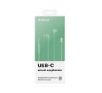 Celly UP1600TYPECGN cuffia e auricolare Cablato In-ear Musica e Chiamate USB tipo-C Verde