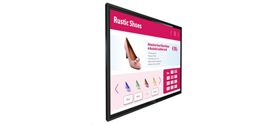 Philips 43BDL3651T/00 pantalla de señalización Pantalla plana para señalización digital 109,2 cm (43") IPS Wifi 400 cd / m² 4K Ultra HD Pantalla táctil Procesador incorporado Android 8.0