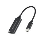 Conceptronic ABBY03B adaptador de cable de vídeo HDMI tipo A (Estándar) USB Tipo C Negro