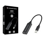 Conceptronic ABBY03B adaptador de cable de vídeo HDMI tipo A (Estándar) USB Tipo C Negro
