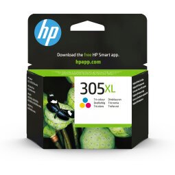 Hp 305xl - high yield - color (cyan, magenta, yellow) - original - ink cartridge