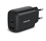 Philips Chargeur secteur 18W 1 port USB-Type C et 1 USB-A