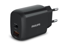 Philips Chargeur secteur 18W 1 port USB-Type C et 1 USB-A