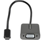 StarTech.com Adaptateur USB C vers VGA - Dongle Adaptateur USB-C 1080p vers VGA - Convertisseur USB-C (DP Alt Mode) vers Écrans/Affichages VGA - Comp. Thunderbolt 3 - Câble Intégré 30cm