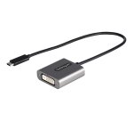 StarTech.com Adaptateur USB C vers DVI - Adaptateur Dongle USB-C vers DVI-D 1920x1200p - USB Type C vers Écrans/Affichages DVI - Convertisseur Graphique - Compatible Thunderbolt 3 - Câble Intégré 30cm
