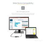 StarTech.com USB C to DVI Adapter - 1920x1200p USB-C to DVI-D Adapter Dongle - USB Type C to DVI Display/Monitor - Video Converter - Thunderbolt 3 Compatible - 12" Long Attached Cable - Upgraded Version of CDP2DVI