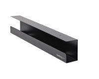 StarTech.com Bandeja para Gestión de Cableado para Debajo del Escritorio - Organizador de Cableado Tipo Bandeja para Escritorio de Pie - Estante para Cables o Regleta de Alimentación - 59cm x 11cm