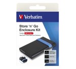 Verbatim Store'N'Go Enclosure Kit Boîtier disque dur/SSD Noir, Bleu 2.5"