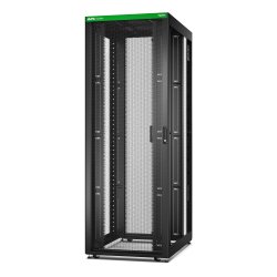 APC Easy Rack, 48U, Black, With Roof, Castors, Feet, 4 Brackets, and Bottom, No Side Panels, 2258H x 800W x 1200D mm