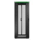 APC Baie EasyRack 800mm/42U/1000mm avec toit, sans panneau latéral, roulettes, noir