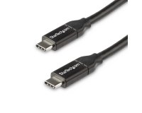 StarTech.com 50cm USB-C Laadkabel, Fast Charge & Sync Type C Kabel, 100W (5A) PD, USB 2.0, USB-IF Gecertificeerd - Zwarte USB Oplaadkabel