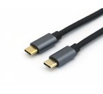 Equip 128354 Cable USB 3.2 Gen 2 C a C, M/M, 1,0m, PD100W , 4K/60Hz, 10Gbps, Negro
