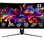 MSI MPG 321CURX QD-OLED Monitor PC 80 cm (31.5") 3840 x 2160 Pixel 4K Ultra HD Nero
