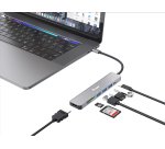 Equip 133494 Adattatore multifunzione USB-C 7 in 1, HDMI 4K/60Hz, USB 3.2 Gen1 x 3, TF/MICRO SD, USB PD 100W