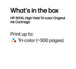 HP 301XL - High Yield - color (cyan, magenta, yellow) - original - ink cartridge