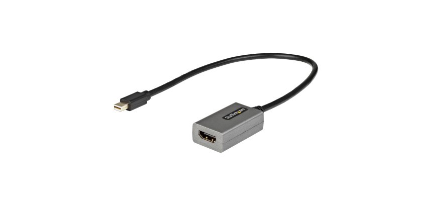 StarTech.com Adaptador Mini DisplayPort a HDMI - 1080p - Monitor/pantalla mDP 1.2 a HDMI - Dongle Convertidor Mini DP a HDMI - Cable de 30cm - Versión Mejorada de MDP2HDMI