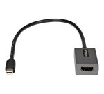 StarTech.com Adaptador Mini DisplayPort a HDMI - 1080p - Monitor/pantalla mDP 1.2 a HDMI - Dongle Convertidor Mini DP a HDMI - Cable de 30cm - Versión Mejorada de MDP2HDMI