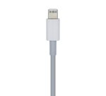 AISENS Cable USB 2.0 USB-? A Lightning PD 2A, Lightning/M-USB-?/M, Blanco, 1.0m
