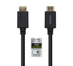 AISENS Cable HDMI V2.1 Ultra Alta Velocidad / HEC Certificado 8k@60Hz 48Gbps, A/M-A/M, Negro, 2.0m
