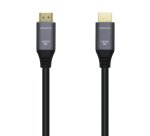 AISENS Cable HDMI V2.1 Ultra Alta Velocidad / HEC 8k@60Hz 48Gbps, A/M-A/M, Gris/Negro, 2.0m