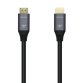 AISENS Cable HDMI V2.1 Ultra Alta Velocidad / HEC 8k@60Hz 48Gbps, A/M-A/M, Gris/Negro, 3.0m