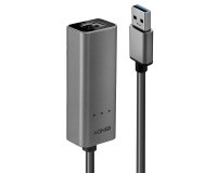 Lindy 43313 cambiador de género para cable USB-A RJ-45 Plata