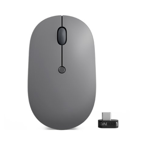 Lenovo Go USB-C Wireless Mouse ratón Oficina Ambidextro RF inalámbrico Óptico 2400 DPI