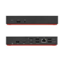 Origin Storage 40AF0135EU laptop dock & poortreplicator Docking USB 3.2 Gen 1 (3.1 Gen 1) Type-A + Type-C Houtskool, Rood