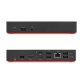 Origin Storage 40AF0135EU station d'accueil USB 3.2 Gen 1 (3.1 Gen 1) Type-A + Type-C Charbon de bois, Rouge