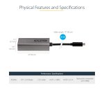 StarTech.com USB C to Mini DisplayPort Adapter - 4K 60Hz USB-C to mDP Adapter Dongle - USB Type-C to Mini DP Monitor - Video Converter - Works w/Thunderbolt 3-12" Long Attached Cable - Upgraded Version of CDP2MDP