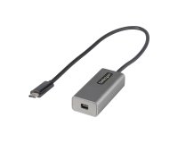 StarTech.com Adaptador USB C a Mini DisplayPort - Convertidor de Vídeo USB Tipo C a mDP/Mini DP a 4K 60Hz - Compatible con Thunderbolt 3 - Cable de 30cm - Versión Mejorada de CDP2MDP