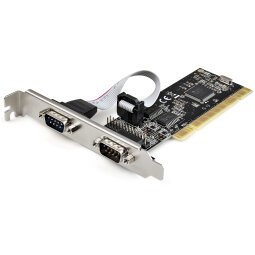 StarTech.com Carte PCI Combo Série/Parallèle avec Double Port Série RS232 (DB9) & 1 Port Parallèle LPT (DB25) - Carte Adaptateur PCI Combo - Carte d'Extension Contrôleur PCI - Carte PCI vers Imprimante