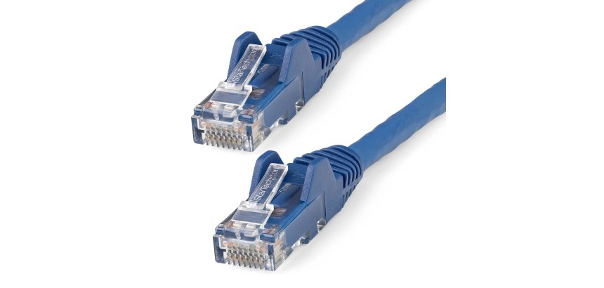 StarTech.com Câble Ethernet CAT6 de 10m - LSZH (Low Smoke Zero Halogen) - 10 Gigabit 650MHz 100W PoE RJ45 10GbE UTP Vérifié ETL - Bleu - Cordon de raccordement réseau sans accroc avec décharge de traction, 24 AWG