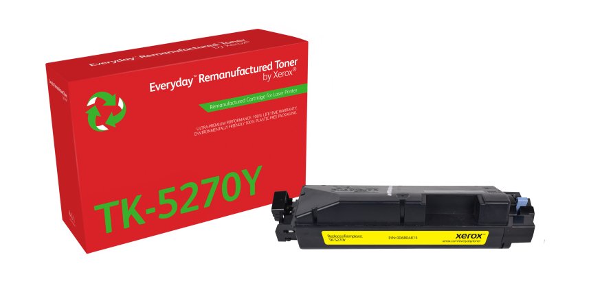 Toner remanufacturé Jaune Everyday™ de Xerox compatible avec Kyocera TK-5270Y, Capacité standard