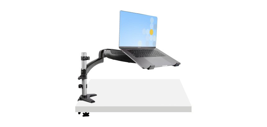 StarTech.com Brazo de Soporte de Sobremesa para Ordenador Portátil - Brazo Articulado para Portátil o para Monitor de 34 Pulgadas - Bracket de Montaje VESA para Portátil - Soporte Ergonómico Ajustable