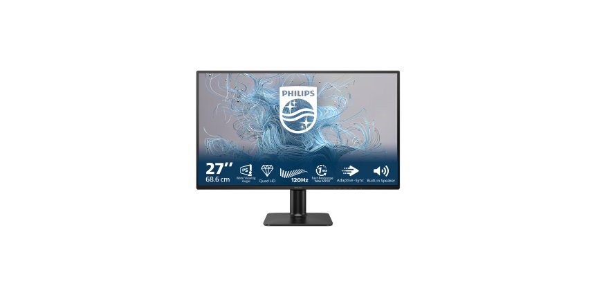 Philips 2000 series 27E2N2500/00 écran plat de PC 68,6 cm (27") 2560 x 1440 pixels Quad HD LCD Noir