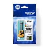 Brother LC-421XLVAL Multipack Cartucho Original Negro, Cian, Magenta, Amarillo alto rendimiento (15000 páginas)