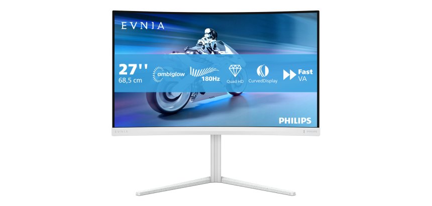 Philips Evnia 5000 27M2C5501/00 écran plat de PC 68,6 cm (27") 2560 x 1440 pixels Quad HD LCD Blanc