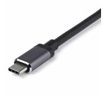 StarTech.com Adaptateur Multiports USB-C - USB-C vers HDMI ou Mini DisplayPort 4K 60Hz - Alimentation 100W Passthrough - Hub USB 4 Ports 10Gbps - Mini Dock USB Type-C - Câble Intégré 30cm