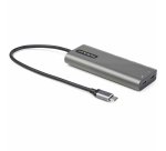 StarTech.com Adaptateur Multiports USB-C - USB-C vers HDMI ou Mini DisplayPort 4K 60Hz - Alimentation 100W Passthrough - Hub USB 4 Ports 10Gbps - Mini Dock USB Type-C - Câble Intégré 30cm