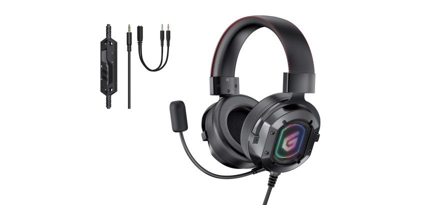 Conceptronic ATHAN03B cuffia e auricolare Cablato A Padiglione Gaming Nero