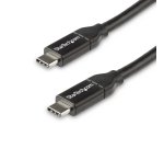 StarTech.com 1.6ft (50cm) USB-C Fast Charging Cable, Charge & Sync, 100W (5A) PD, USB 2.0, USB-IF Certified - USB C Charging Cord
