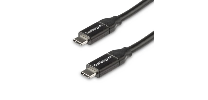 StarTech.com 1.6ft (50cm) USB-C Fast Charging Cable, Charge & Sync, 100W (5A) PD, USB 2.0, USB-IF Certified - USB C Charging Cord