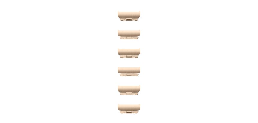 Apple MXMJ3ZM/A Accesorios para dispositivos vestibles inteligentes Band extension Oro Acero inoxidable