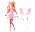 Barbie Fantasy Fairy Doll with Color-Change Wings and Outfit, Includes Toy Wand with Sponge & Fashion Accessories
