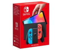Nintendo Switch OLED videoconsola portátil 17,8 cm (7") 64 GB Pantalla táctil Wifi Azul, Rojo